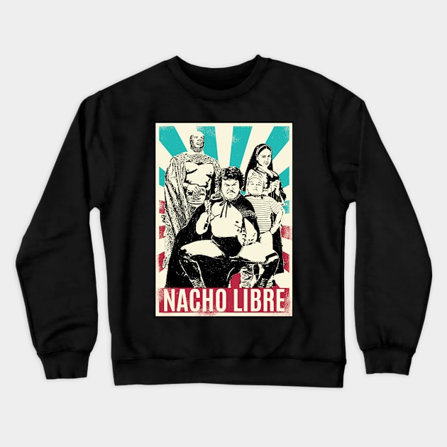 Vintage Retro Nacho Libre Crewneck Sweatshirt by Bengkel Band